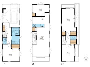 建物プラン例（間取り図）／希少な４LDKの建築も可能♪